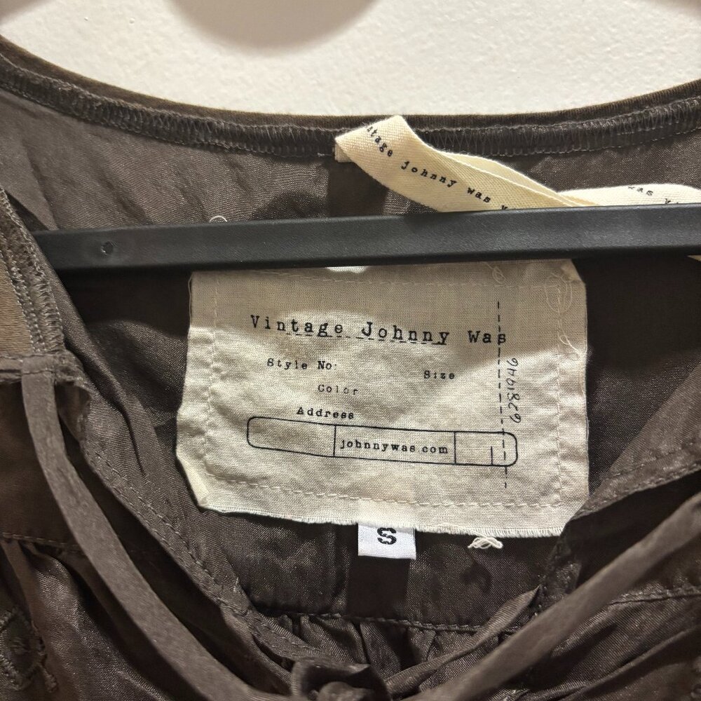 Johnny Was Vintage Silk Dress